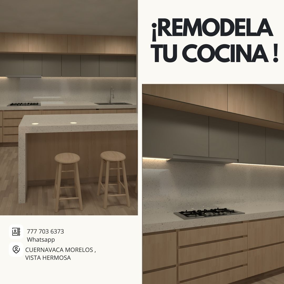 Cocina remodelada por Espacio Terra